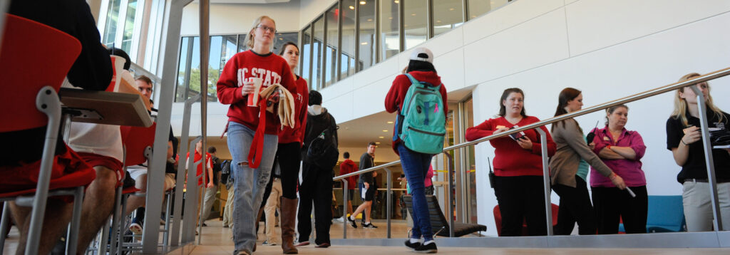 Students use the new Tally Student Union. Photo by Marc Hall.